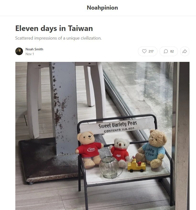 Mantan Penulis Bloomberg: Peradaban Unik Taiwan yang Tidak Dapat Ditoleransi oleh Daratan Tiongkok