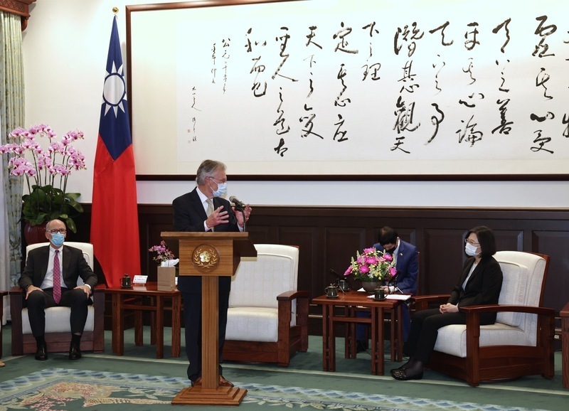 Presiden Tsai Temui Wadah Pikir AS, Sampaikan Apresiasi atas Penjualan Senjata dan Misi Pelayaran Rutin di Selat Taiwan