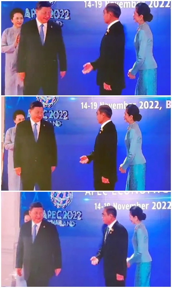 Uluran Jabatan Tangan PM Thailand Tidak Dihiraukan oleh Xi Jinping