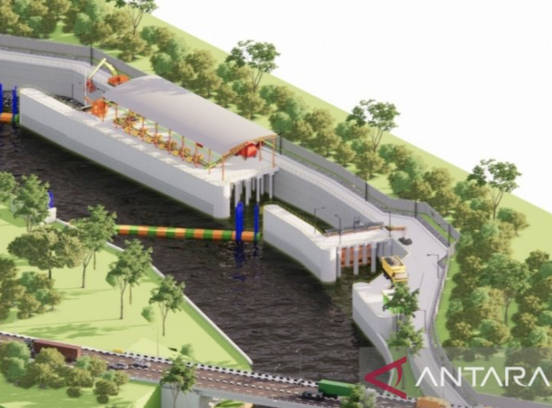 DKI Inventarisasi Lahan Proyek Saringan Sampah Ciliwung