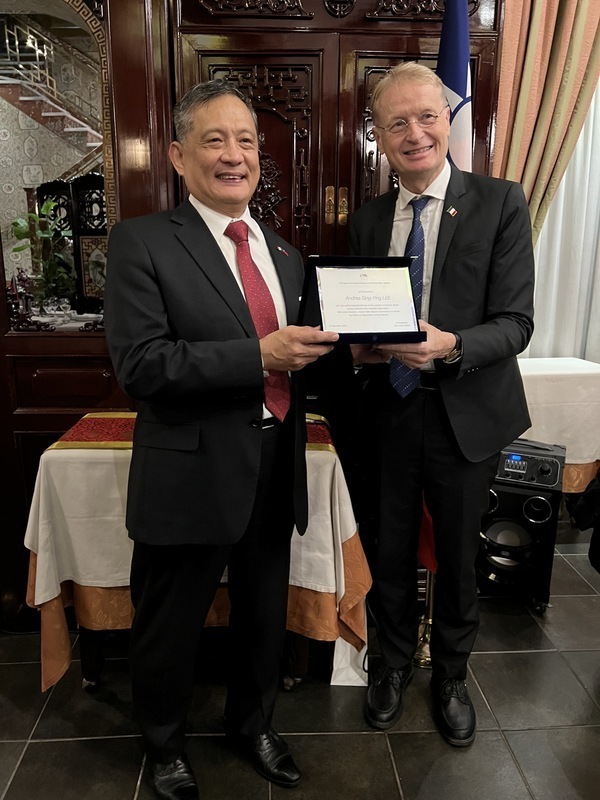 Kepala Kantor Perwakilan Taiwan di Italia Saksikan Pendirian “Asosiasi Persahabatan Taiwan” Sebelum Masa Jabatan Usai