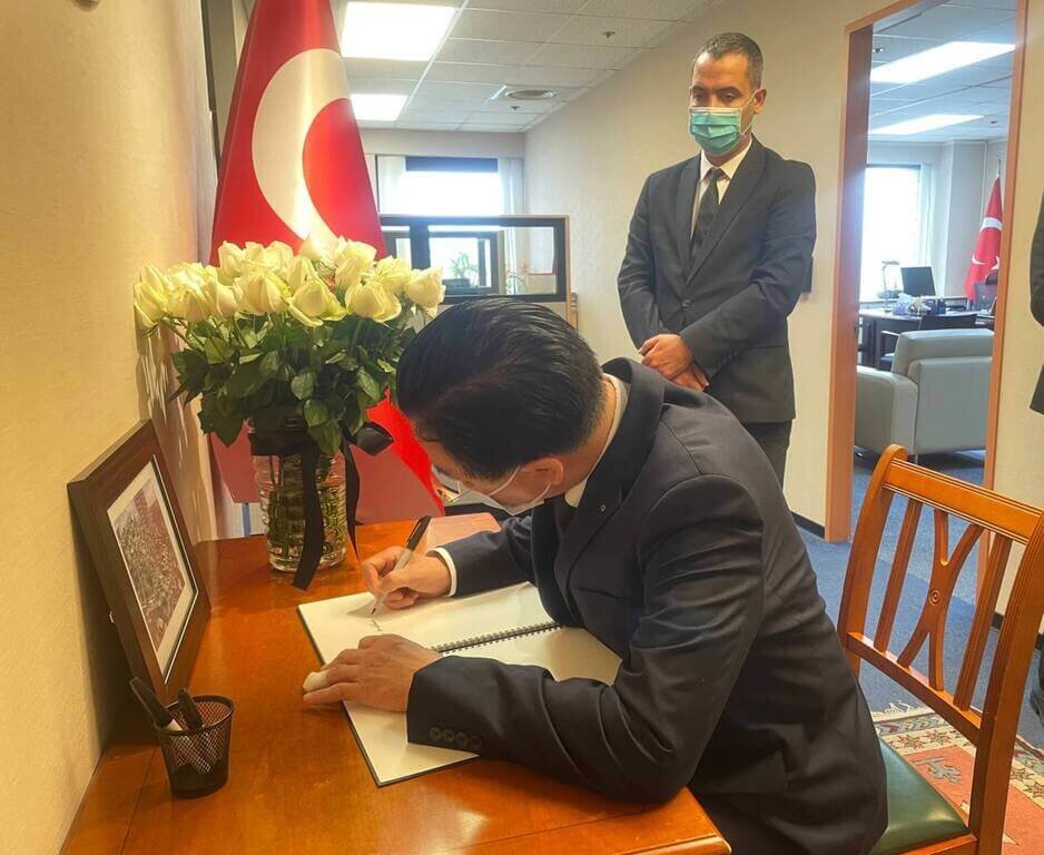 Bertemu Kepala Representatif Turki di Taipei , Menlu Mewakili Pemerintah dan Masyarakat Taiwan