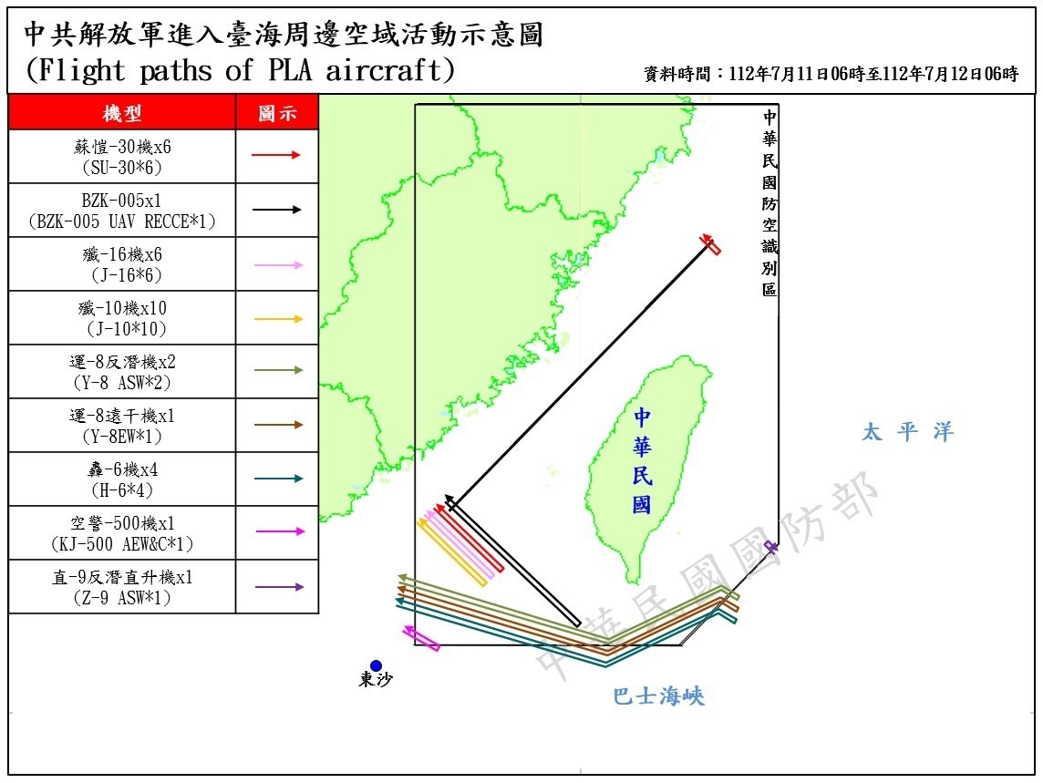 32 Unit Pesawat Tiongkok Kembali Melintasi Wilayah Udara Taiwan