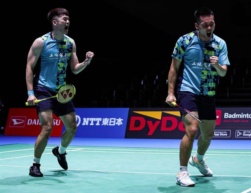 Pasangan Bulu Tangkis Taiwan Wang Chi-lin/Lee Yang Juara Ganda Putra Japan Open 2023