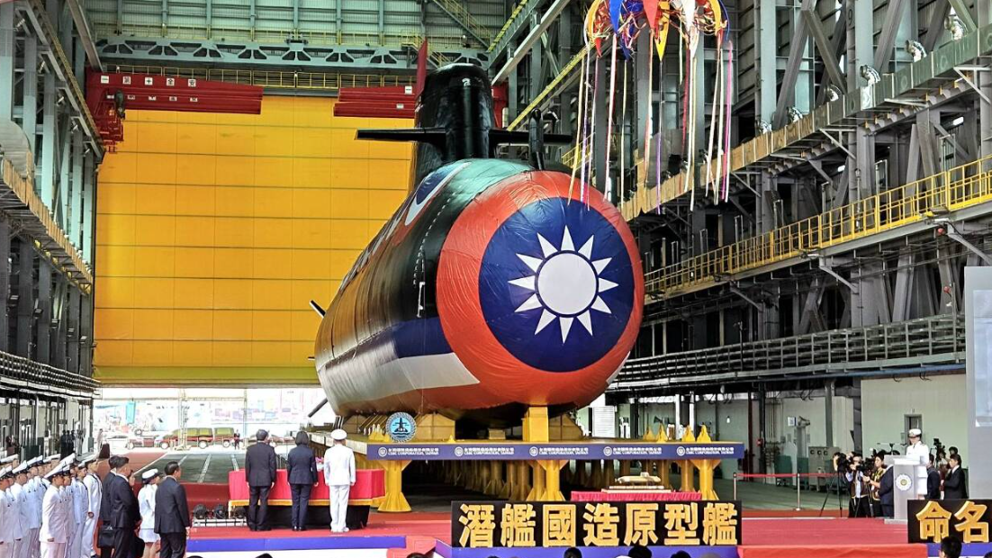 Peluncuran Kapal Selam Produksi Nasional Taiwan, Presiden Tsai Serukan Taiwan Berhasil!