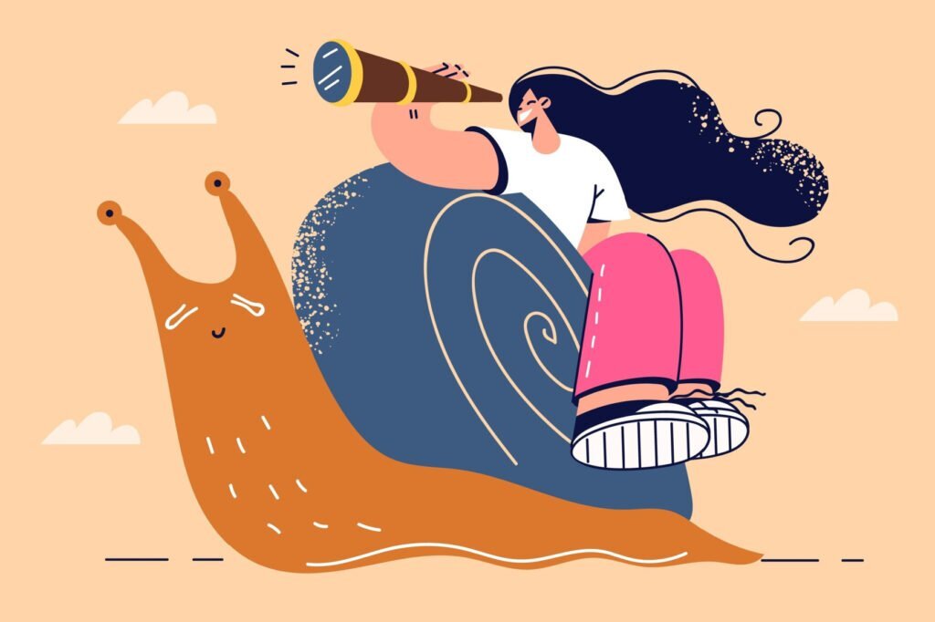 Ilustrasi gadis siput (foto: Shutterstock)