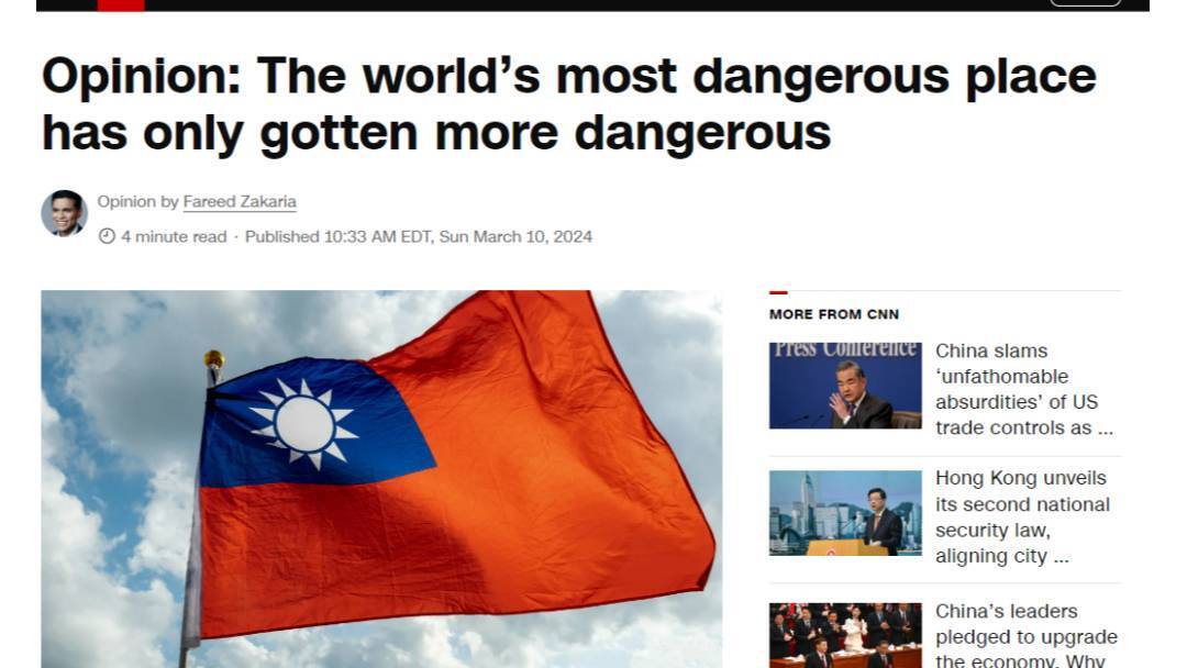 Taiwan Disebut sebagai “Tempat Paling Berbahaya di Dunia”, Pembawa Acara Ternama CNN: “Kini Menjadi Lebih Berbahaya”