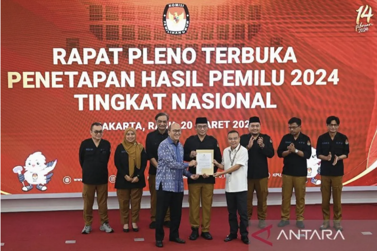 KPU RI tetapkan Prabowo-Gibran sebagai Presiden-Wapres RI 2024-2029