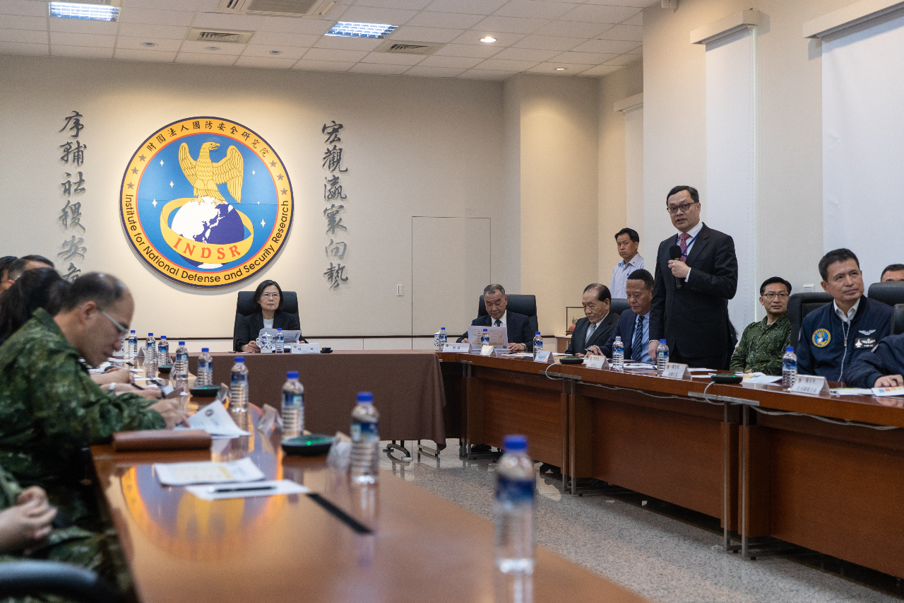 Presiden Tsai Yakinkan Tiga Pencapaian Institut Penelitian Pertahanan dan Keamanan Nasional