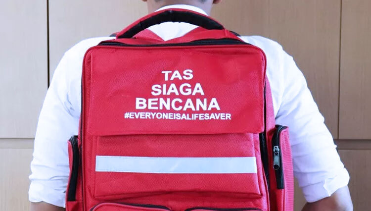 Tas siaga bencana (foto: Times Indonesia)