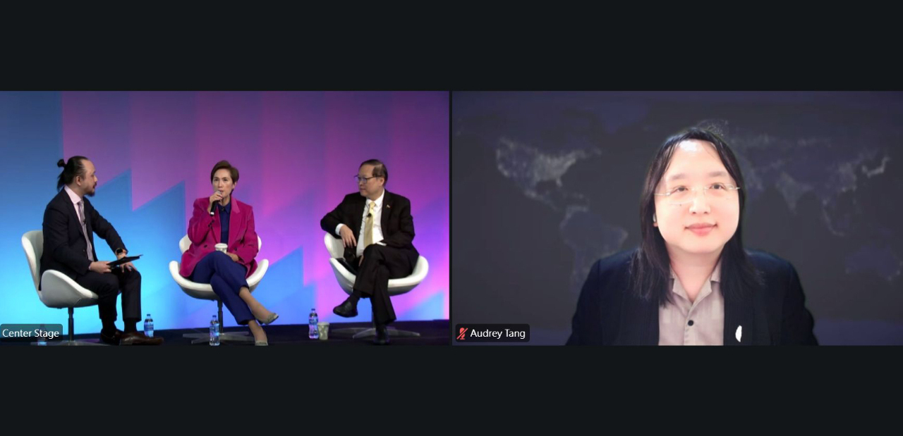 Audrey Tang Menghadiri Pameran AI di Amerika Serikat melalui Konferensi Video, Berbagi Pengalaman Taiwan dengan Pemimpin Singapura dan Filipina