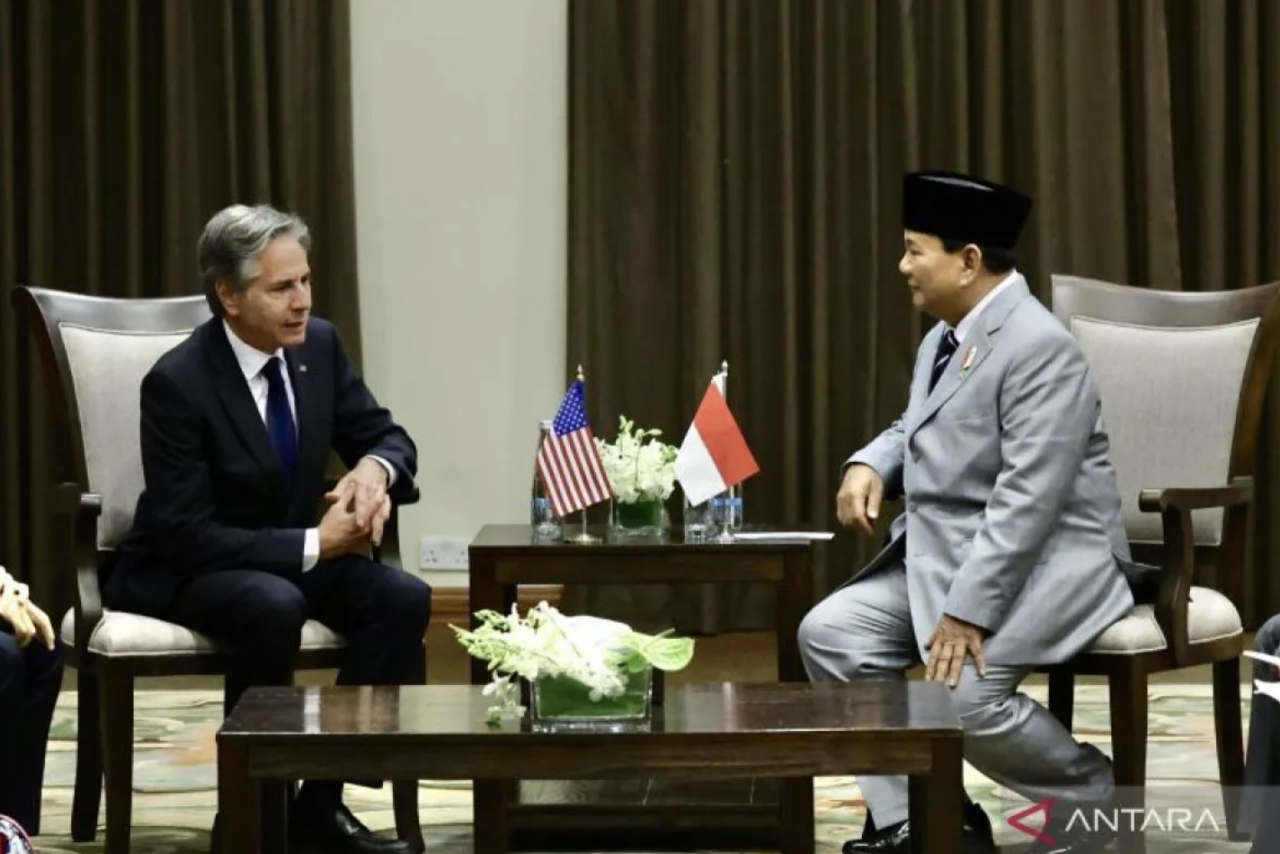 Prabowo Bertemu Blinken di Amman Bahas Gencatan Senjata di Gaza