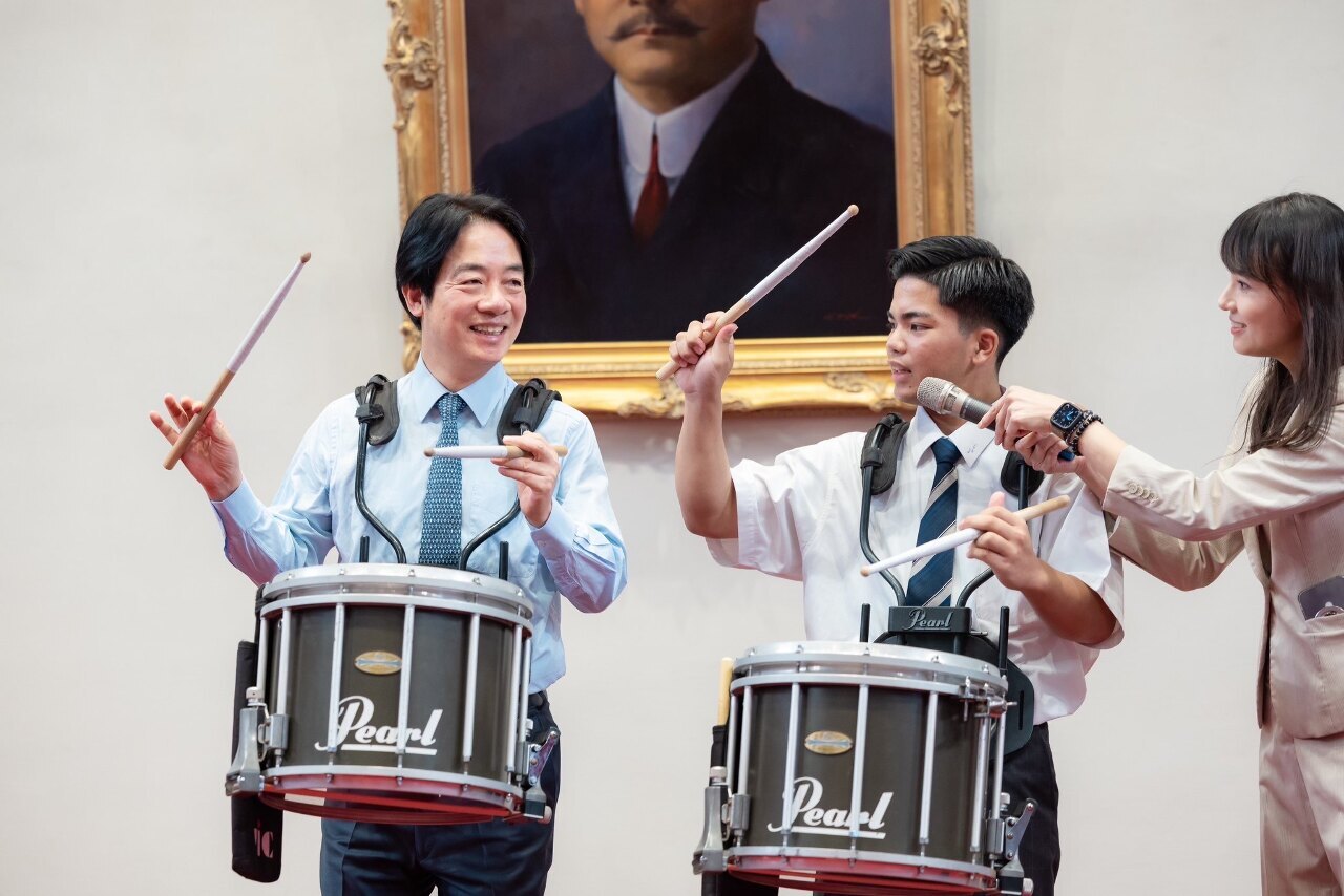 Presiden Lai Terima Kunjungan Marching Band SMA Nishihara, Berharap Taiwan & Jepang Menciptakan Melodi Indah Bersama