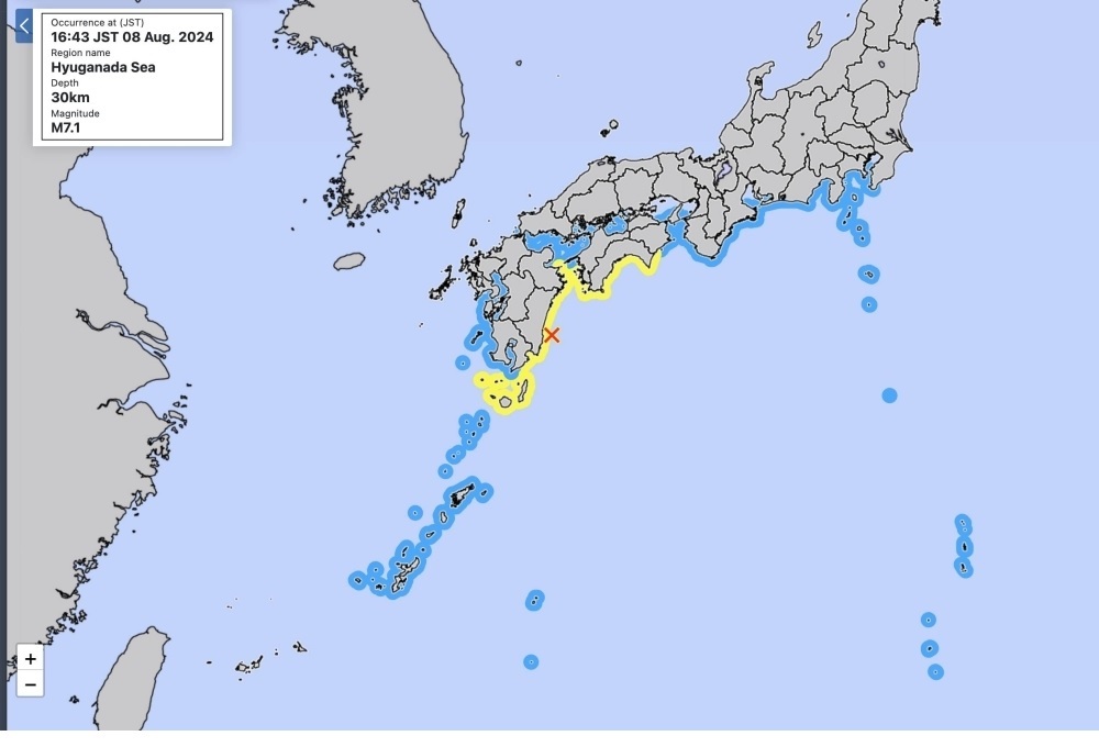 Peringatan Tsunami Dikeluarkan setelah Gempa dengan Magnitudo 7,1 Melanda Jepang