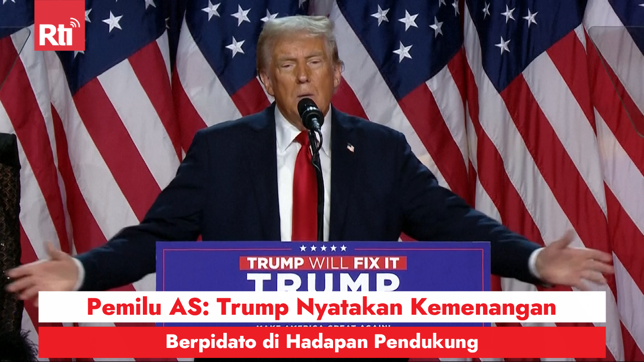 Pemilu AS: Trump Nyatakan Kemenangan, Berpidato di Hadapan Pendukung