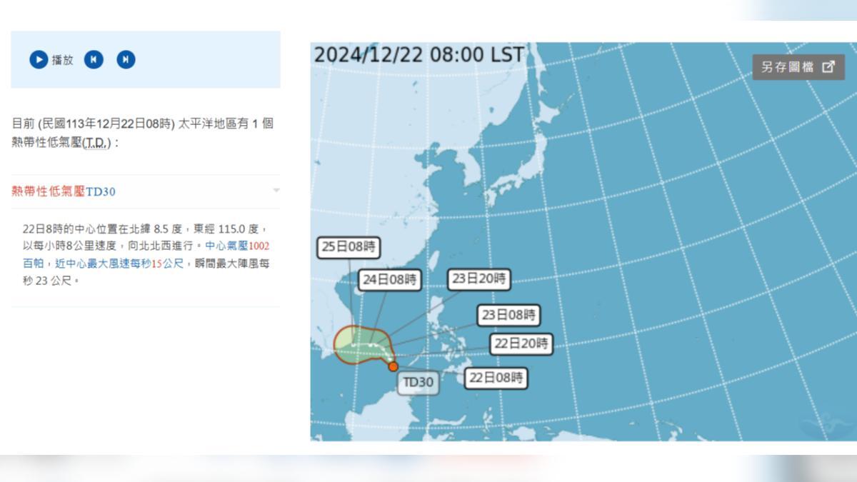 Taifun di Bulan Desember?! Depresi Tropis Diprediksi akan Berkembang Menjadi Taifun dalam 24 Jam, Jika Terbentuk, Maka Namanya “Taifun Pabuk”, Ini Dampaknya Terhadap Taiwan