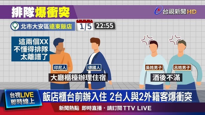 Keributan antar WN Taiwan, WNA dan WNI di Sebuah Hotel Taipei, ternyata karena Masalah Ini!