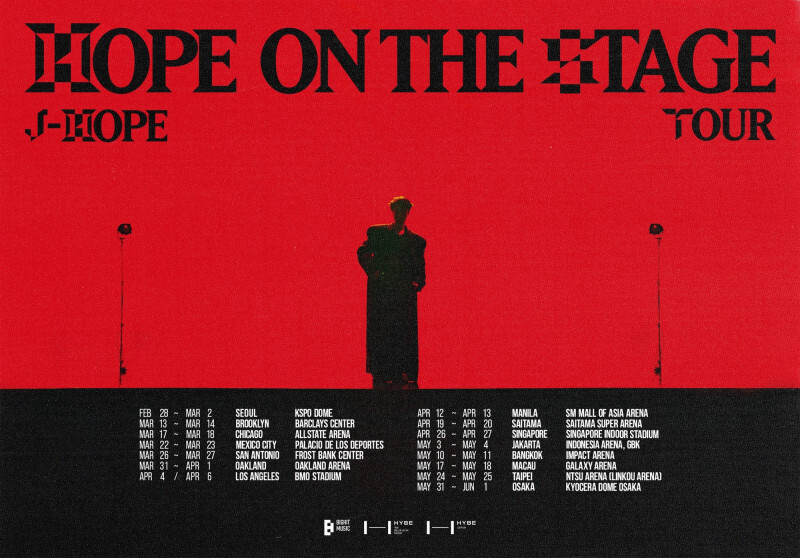 “HOPE ON THE STAGE”, J-HOPE BTS Siap Guncang Taiwan Selama Dua Hari!