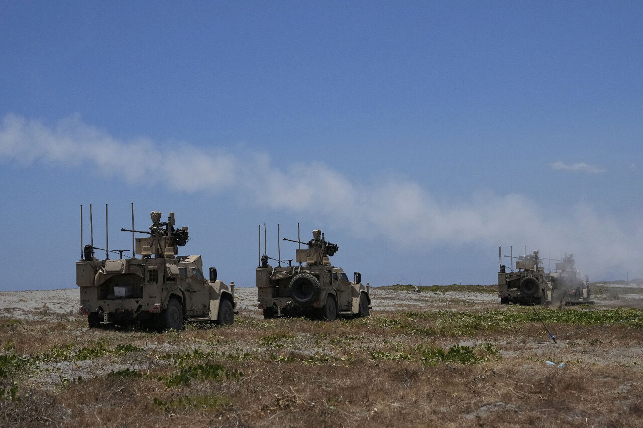 Latihan Militer Gabungan AS dengan Filipina Pamerkan Senjata Canggih Terbaru, Tingkatkan Kemampuan Penangkalan di Laut Tiongkok Selatan dan Selat Taiwan 資料照/美聯社/達志影像