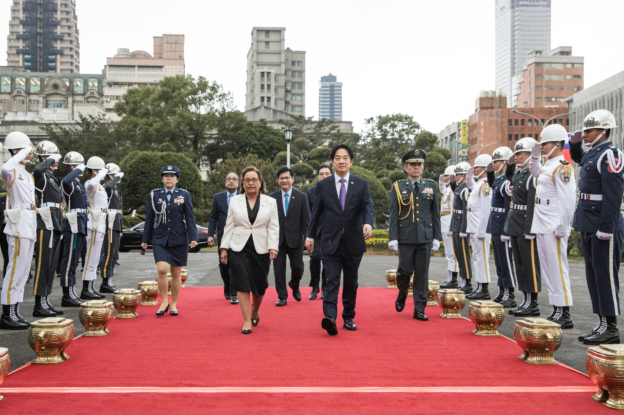 Presiden Lai Sambut Presiden Marshall dengan Upacara Militer, Heine: Terus Mendukung Partisipasi Internasional Taiwan