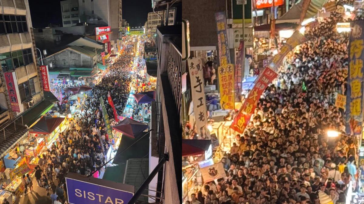 每年僅1天!苑裡「鬼門關大夜市」湧10萬人潮空拍圖曝光│TVBS新聞網
