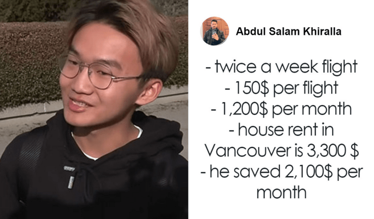 Canadian college student flies 2 hours to class to avoid paying rent: 'Same  as taking a bus' – The Savage Nation