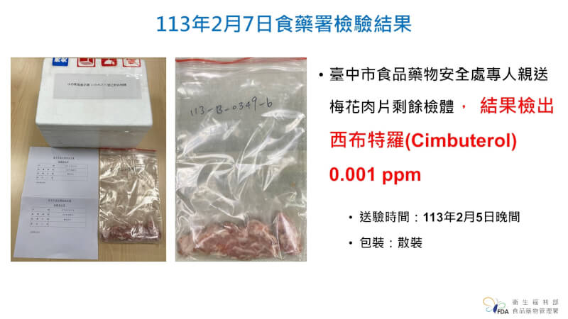 台糖豬肉片檢出瘦肉精複驗食藥署：檢出0.001ppm | 生活| 中央社CNA